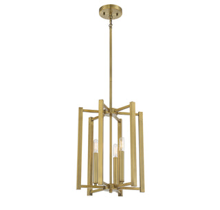 Benson 3-Light Pendant in Warm Brass