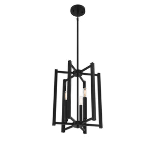 Benson 3-Light Pendant in Matte Black
