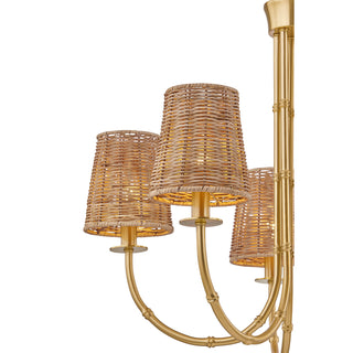 Ashbury 5-Light Chandelier in Warm Brass