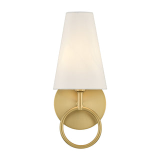 Wilkes 1-Light Wall Sconce in Warm Brass by Dann Foley