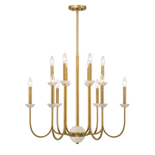 Oakhurst 12-Light Chandelier in Antique Gold