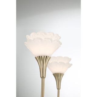 Florena 5-Light Chandelier in Noble Brass by Breegan Jane