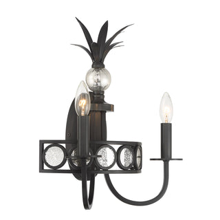 Hearst 2-Light Wall Sconce in Black Tourmaline
