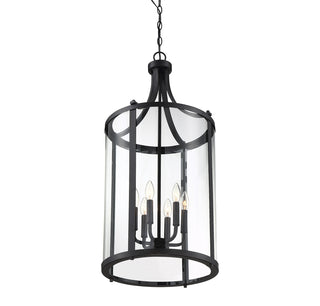 Penrose 6-Light Pendant in Black