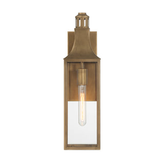 Lancaster 1-Light Outdoor Wall Lantern in Atlas Bronze