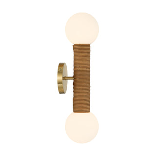 Jarrell 2-Light Wall Sconce in Warm Brass
