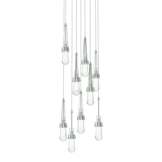 Link 9-Light Clear Glass Pendant
