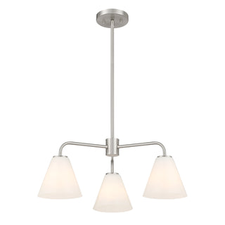 Blair 3-Light Chandelier in Satin Nickel