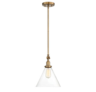Drake 1-Light Pendant in Warm Brass