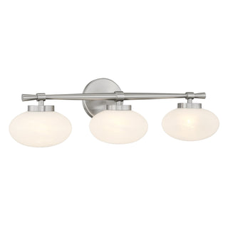 Barrow 3-Light Bathroom Vanity Light in Satin Nickel