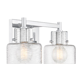 Dover 2-Light Bathroom Vanity Light in Chrome