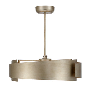 Amiena LED Fan D'Lier in Silver Patina