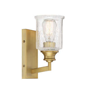 Hampton 1-Light Wall Sconce in Warm Brass