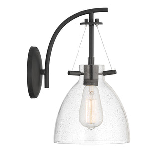 Foster 1-Light Wall Sconce in Matte Black