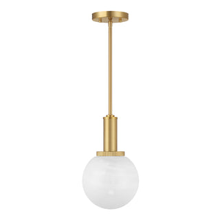 1-Light Pendant in Natural Brass