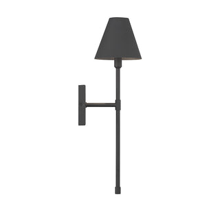 Jefferson 1-Light Wall Sconce in Matte Black