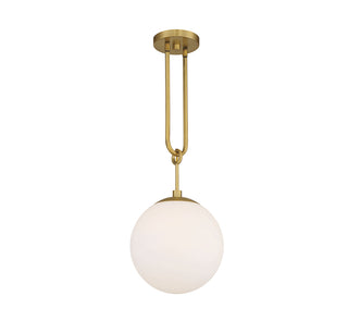 Becker 1-Light Pendant in Warm Brass