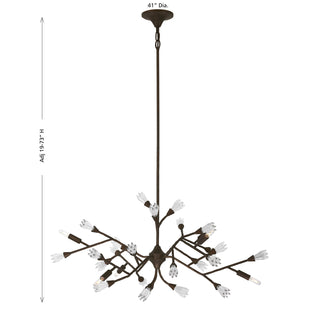 Malinda 6-Light Chandelier in Bark by Breegan Jane