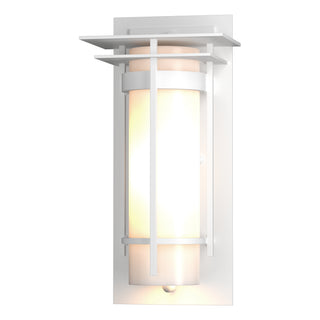 Banded with Top Plate Small Outdoor Sconce