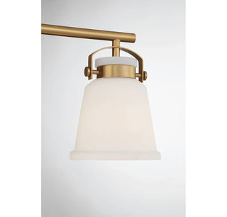 Kaden 3-Light Bathroom Vanity Light in Warm Brass