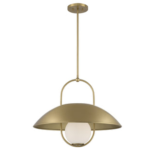 Lehigh 1-Light Pendant in Warm Brass
