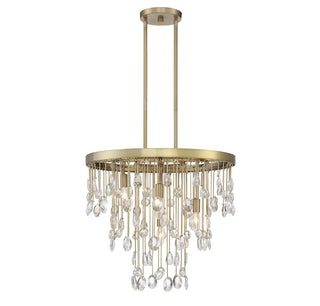 Livorno 4-Light Chandelier in Noble Brass