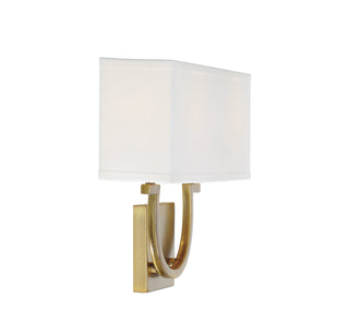 Rhodes 2-Light Wall Sconce in Warm Brass