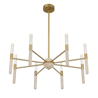 Linden 8-Light Chandelier in Warm Brass