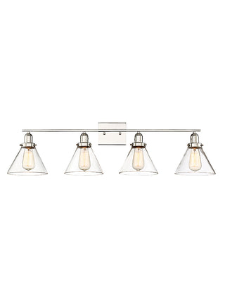 Drake 4-Light Bathroom Vanity Light in Polished Nickel
