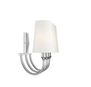 Cameron 3-Light Bathroom Vanity Light in Polished Nickel