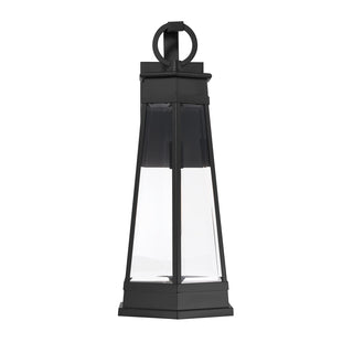 Payne 1-Light Outdoor Wall Lantern in Matte Black