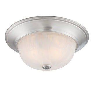 2-Light Ceiling Light in Satin Nickel
