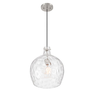 1-Light Pendant in Brushed Nickel