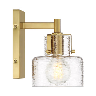 Dover 1-Light Wall Sconce in Warm Brass