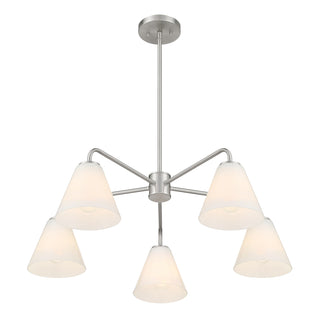 Blair 5-Light Chandelier in Satin Nickel