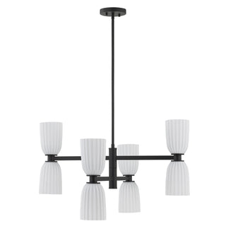 Baldwin 8-Light Chandelier in Matte Black