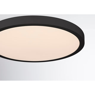 15" LED Flush Mount in Black