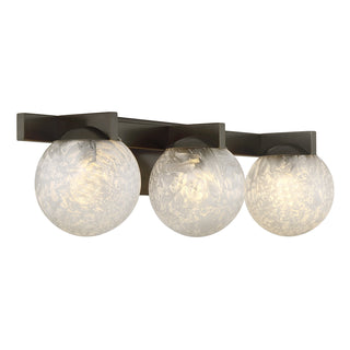 Darien 3-Light Bathroom Vanity Light in Mediterranean Bronze