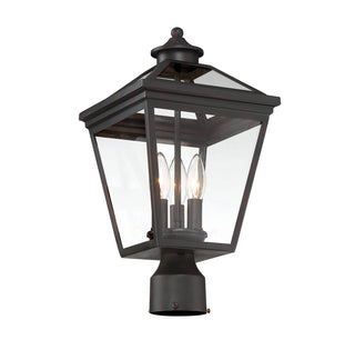 Ellijay 3-Light Outdoor Post Lantern in English Bronze