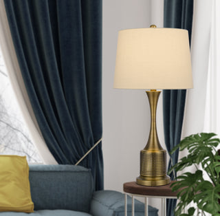 100W Toccoa Metal Table Lamp. Priced And Sold As Pairs