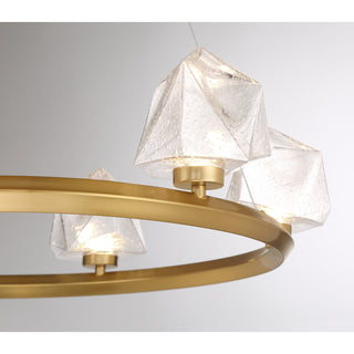 Castello 6-Light Chandelier in Warm Brass