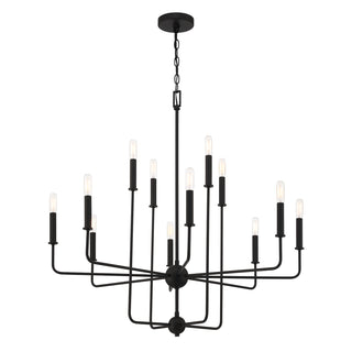 Avondale 12-Light Chandelier in Matte Black