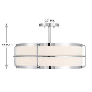 Chauncey 4-Light Ceiling Light in Chrome