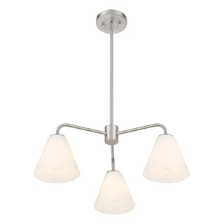 Blair 3-Light Chandelier in Satin Nickel