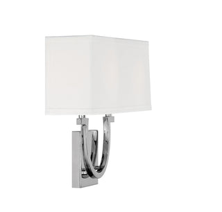 Rhodes 2-Light Wall Sconce in Polished Nickel