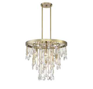 Livorno 4-Light Chandelier in Noble Brass