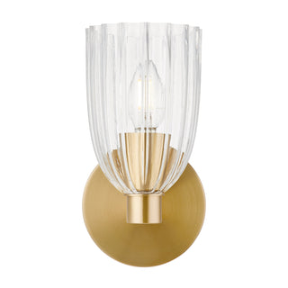 1-Light Wall Sconce in Natural Brass