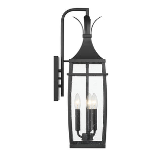 Montpelier 3-Light Outdoor Wall Lantern in Matte Black