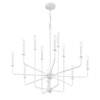 Avondale 12-Light Chandelier in Bisque White