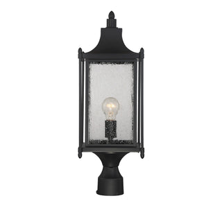 Dunnmore 1-Light Outdoor Post Lantern in Black